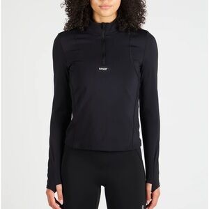 Women's Black Long Sleeve Top